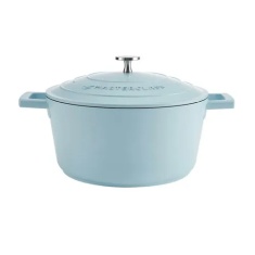 Masterclass Cast Aluminium Casserole Dish 24cm - Sky Blue