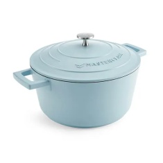Masterclass Cast Aluminium Casserole Dish 24cm - Sky Blue