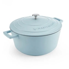 Masterclass Cast Aluminium Casserole Dish 28cm - Sky Blue