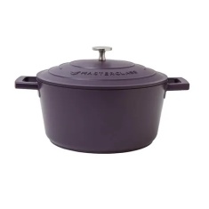 Masterclass Cast Aluminium Casserole Dish 24cm - Purple
