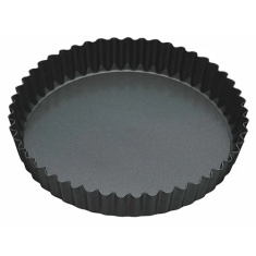 Masterclass Non-Stick Fluted Loose Base Quiche Tin Round 30cm