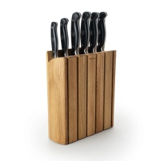 Robert Welch Professional Book Oak Knife Block 7 Piece Set