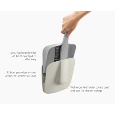 Joseph Joseph CleanTech Wall-Mounted Dustpan & Brush