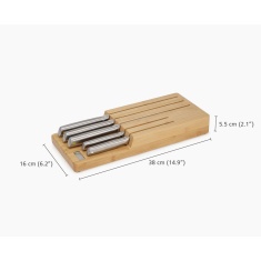Joseph Joseph Elevate Steel Knives Bamboo Store 5 Piece Set