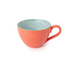 Mikasa Floral Mug 330ml - Grey