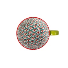 Mikasa Geometric Mug 330ml - Green & Blue