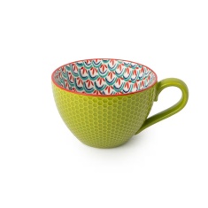 Mikasa Geometric Mug 330ml - Green & Blue