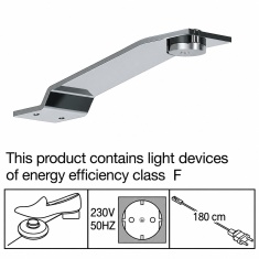 Wiemann Darwin Wardrobe LED Line Light - Silver