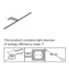 Wiemann Darwin Wardrobe LED Line Light - Silver