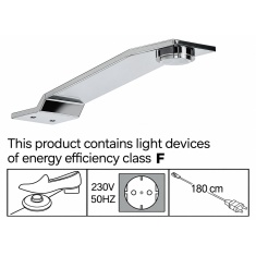 Wiemann Darwin Wardrobe LED Top Light - Chrome