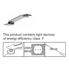 Wiemann Darwin Wardrobe LED Top Light - Chrome