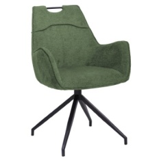 Agatha Upholstered Swivel Dining Armchair