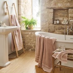 Christy Antalya Cotton Towel - Pale Rose