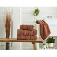 The Lyndon Company Rainham Cotton Towel - Clay