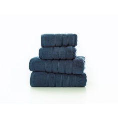 The Lyndon Company Rainham Cotton Towel - Midnight
