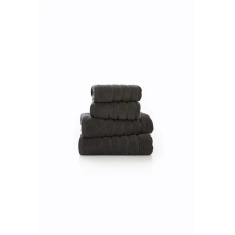 The Lyndon Company Rainham Cotton Towel - Charcoal