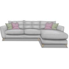 Cassie 3 Seater Chaise Sofa in Fabric Cassie 3 Seater Chaise Sofa in Fabric
