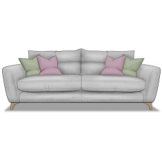 Cassie Extra Large 4 Seater Sofa in Fabric Cassie Extra Large 4 Seater Sofa in Fabric