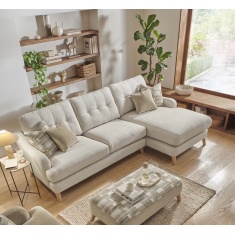 Reya Large 4 Seater Chaise Sofa in Fabric Reya Large 4 Seater Chaise Sofa in Fabric