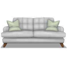 Reya Medium 2 Seater Sofa in Fabric