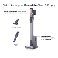 Shark BU3621UKT PowerLite Clean & Empty Cordless Stick Vacuum Cleaner - Glacier Blue Shark BU3621UKT PowerLite Clean & Empty Cordless Stick Vacuum Cleaner - Glacier Blue