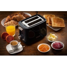 Ariete AR0157 Breakfast Line 2 Slice Toaster - Dark Grey