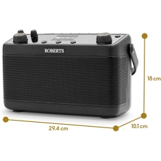 Roberts Blutune 7 Stereo DAB/DAB+/FM Radio - Black
