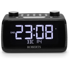 Roberts Ortus 4 Large Digit DAB+/FM Radio With Bluetooth Clock Radio - Black