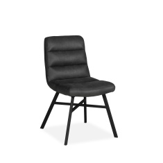 Sally Upholstered Dining Chair (Pair) - Chicago Anthracite Fabric Sally Upholstered Dining Chair (Pair) - Chicago Anthracite Fabric