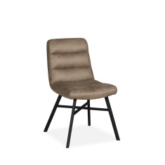 Sally Upholstered Dining Chair (Pair) - Chicago Truffle Fabric Sally Upholstered Dining Chair (Pair) - Chicago Truffle Fabric
