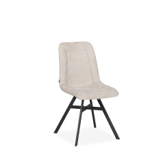 Stevie Upholstered Dining Chair (Pair) - Miami Toffee Fabric