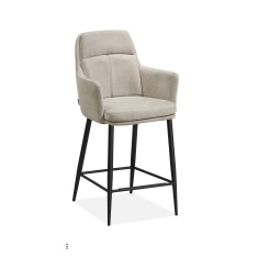 Annie Upholstered Barstool (Pair) - Miami Toffee Fabric Annie Upholstered Barstool (Pair) - Miami Toffee Fabric