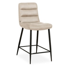 Sally Upholstered Barstool (Pair) - Chicago Toffee Fabric Sally Upholstered Barstool (Pair) - Chicago Toffee Fabric