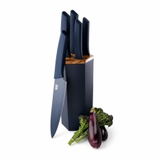 Taylors Eye Witness Manhattan 5 Piece Knife Block - Navy