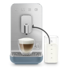 Smeg BCC13SBMUK Bean to Cup Automatic Coffee Machine With Milk System - Storm Blue