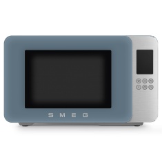 Smeg MOC01SBMUK 900W Microwave with Grill 29L - Storm Blue