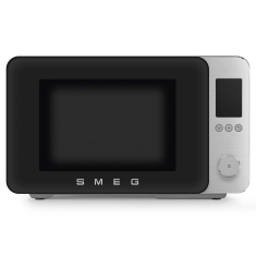 Smeg MOC02BLMUK 900W Combi Microwave with Oven Air Fry & Grill 27L - Black