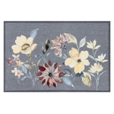 Likewise Matting Knightsbridge Bloom Meadow Door Mat 70x50cm - Grey/Multi