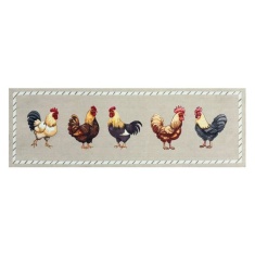 Likewise Matting Knightsbridge Chickens Door Mat 50x150cm - Beige
