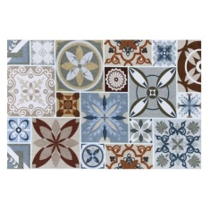 Likewise Matting Knightsbridge Tuscan Tile Doormat 50x150cm - Multi