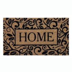 Likewise Matting Gainsborough Home 70x40cm Coir Mat - Black