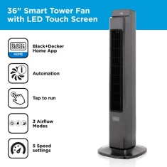 Black & Decker BXFT50008GB 36” Smart Tower Fan