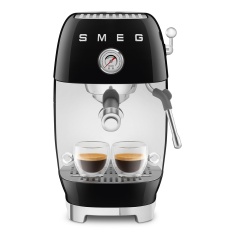 Smeg ECF03BLUK Manual Espresso Coffee Machine with Cold Brew - Black