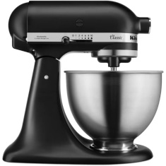 KitchenAid 5K45SSBBM Mixer Tilt-Head Classic Stand Mixer 4.3L - Matte Black