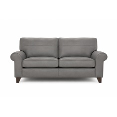 The Lounge Co Penelope 3 Seater Sofa in Dallas Charcoal Leather