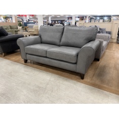 The Lounge Co Penelope 2.5 Seater Sofa in Dallas Charcoal Leather