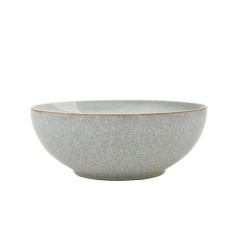 Denby Elements Alt Coupe Cereal Bowl - Light Grey