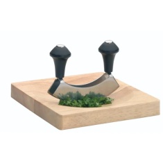 Kitchencraft Stainless Steel Double Hachoir Set Kitchencraft Stainless Steel Double Hachoir Set