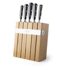 Sabatier 5 Piece Professional Oak Knife Block