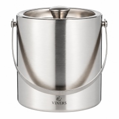 Viners Double Walled Ice Bucket - Silver